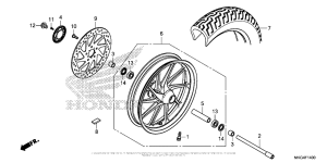 CMX500 Переднее колесо