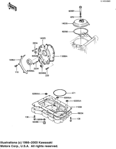 KZ1100 Крышка сапуна / маслосборник