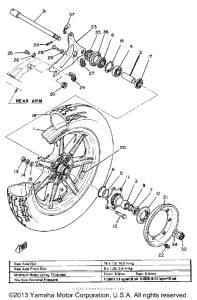 XS850SH Переднее колесо
