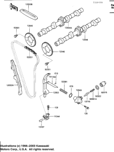 ZX600 Camshafts / chain / tensioner