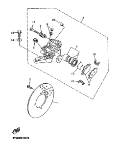 TZR50 Задний суппорт
