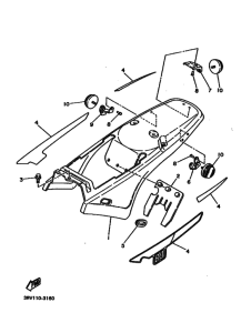 PW80 PW80E Боковая крышка