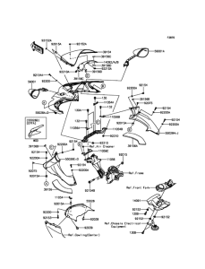 ZX1400 Обтекатель (верхний)