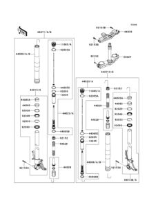 ZX1000 Передняя вилка