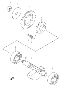 DR-Z400 Балансир кривошипа