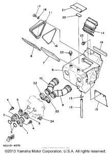 XT250L Воздушный фильтр