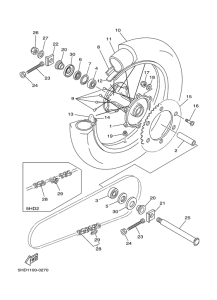 YZ125 Переднее колесо
