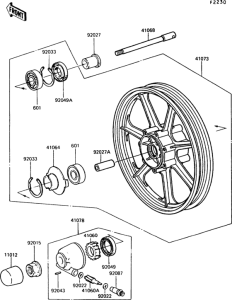 Переднее колесо