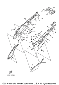 FJ09 Боковые обтекатели