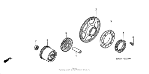 RVT1000R Муфта стартера