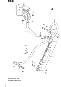 GS500 Задний тормозной цилиндр