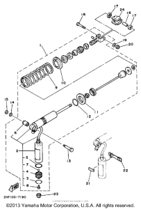 YZ80T (Motocross) Амортизаторы задние