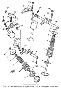 XT600NC (CA ED.) Клапана