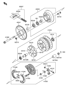 DR-Z110 Задняя втулка