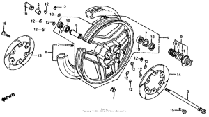 CB700SC Переднее колесо