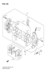 VZR1800 Передний суппорт