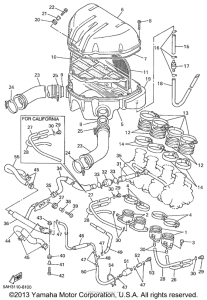 YZF600RLC Впускная система