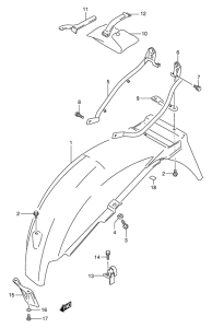 GS500 Заднее крыло