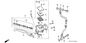 NSR75 Fr. brake master cylinder