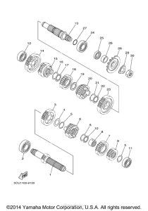 YZ250F2 Трансмиссия