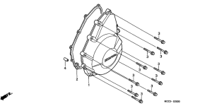  Крышка картера левая