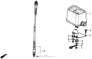 XR250R Trip meter 88-91