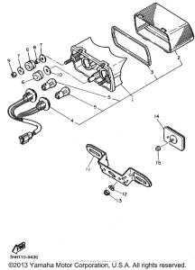 FZR600RF Фонарь