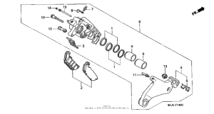 ST1100 Задний тормозной суппорт