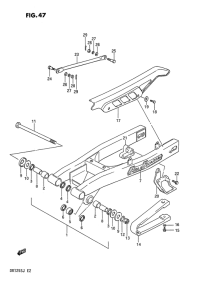 DR125 Маятник задний