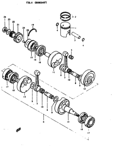 GT200 Вал коленчатый