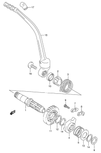 DR350 Ножной стартер