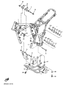 XT600H (33.OKW) Рама
