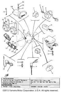 XS850SH Электрика