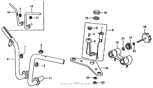 CT70 Handlebar + top bridge k3-78