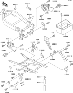 ZX400 Короб для АКБ