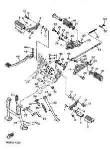 SR500 Stand. footrest