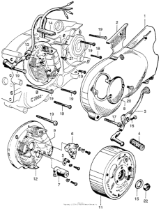 CA110 Alternator + left crankcasecover