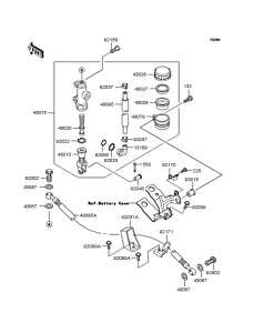 ZX900 Задний торм цилиндр