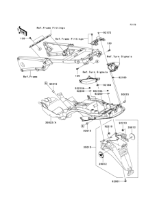 ZX1400 Заднее крыло