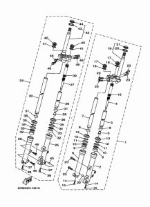 MW125A Передняя вилка