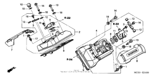 ST1300 Крышка головки цилиндров