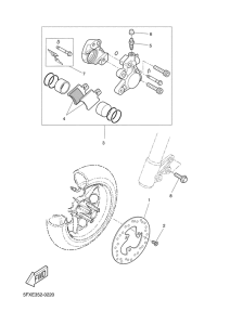 CW50RS Передний тормоз