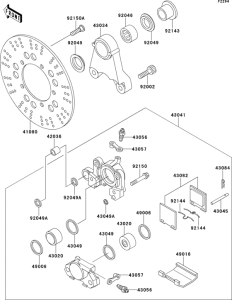 ZR1100 Задний тормоз
