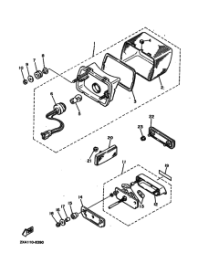 YX600 YX600B Taillight unit ass`y