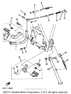 XT200K Stand - footrest