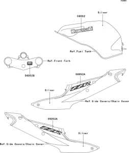 ZX600 Decals(silver)(j6f)