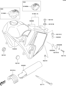  Fuel tank(klx400-a1)