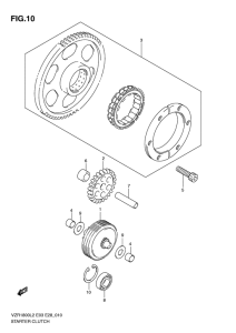 VZR1800 Муфта стартера