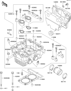 EL250 Головка цилиндров
