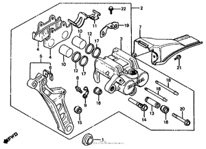 CB1000 Задний суппорт